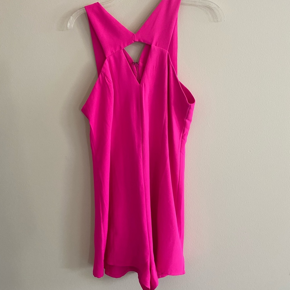 Hot pink romper